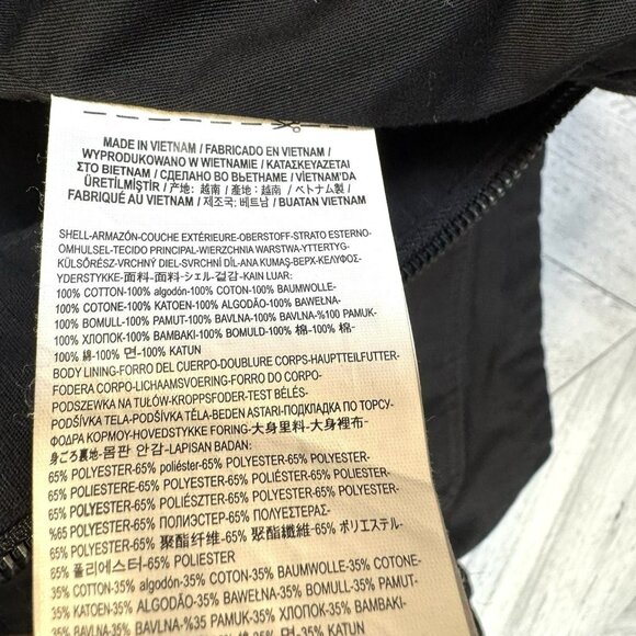 Vans Drill Chore Coat Mens Size XL Black Custom Studded Punk Emo Grunge Rocker - Picture 10 of 10